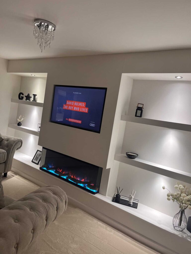 Bespoke Media Walls Manchester | TV & Fireplace Units